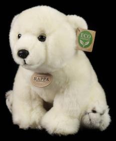 PLYŠ Lední medvěd bílý 28cm sedící Eco-Friendly (plyšová hračka)