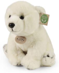 PLYŠ Lední medvěd bílý 28cm sedící Eco-Friendly (plyšová hračka)