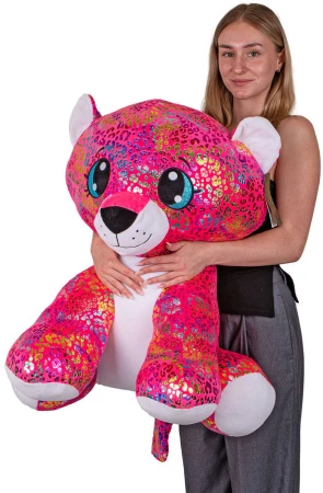 PLYŠ Leopard Star Sparkle 70cm duhový sedící (plyšová hračka)