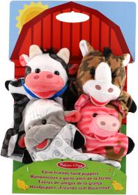 PLYŠ Maňásek zvířátka farma 23cm set 4ks (plyšová hračka)