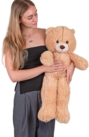 PLYŠ Medvěd 80cm světle hnědý Plush Friends (plyšová hračka)