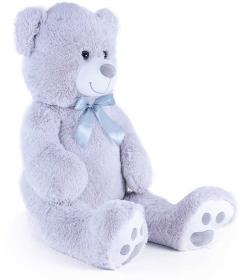 PLYŠ Medvěd Bady 100cm velký šedý (plyšová hračka)