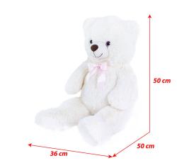 PLYŠ Medvěd Lily velký 78cm bílý (plyšová hračka)