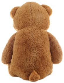 PLYŠ Medvěd s mašlí 120cm hnědý (plyšová hračka)