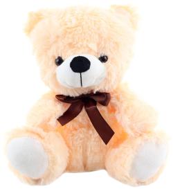 PLYŠ Medvěd světlý 25cm s mašličkou (plyšová hračka)