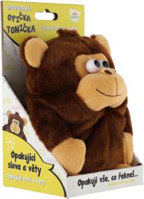 PLYŠ Opička Tonička opakovací na baterie Zvuk (plyšová hračka)