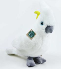 PLYŠ Papoušek Kakadu 17cm Eco-Friendly (plyšová hračka)