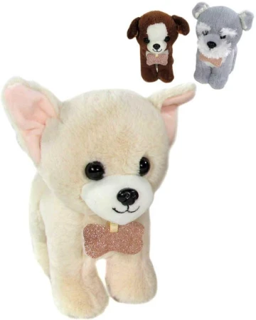 PLYŠ Pejsek 20cm na baterie Zvuk 3 druhy (plyšová hračka) PLYŠ Pejsek 20cm na baterie Zvuk 3 druhy (plyšová hračka)