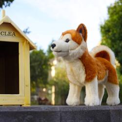 PLYŠ Pes Akita Inu 30cm Eco-Friendly (plyšová hračka)