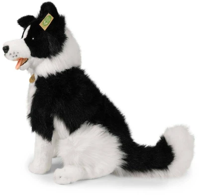 PLYŠ Pes Border kolie 40cm sediaci Eco-Friendly (plyšová hračka)