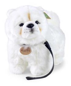 PLYŠ Pes Čau-čau 30cm na vodítku Eco-Friendly (plyšová hračka)
