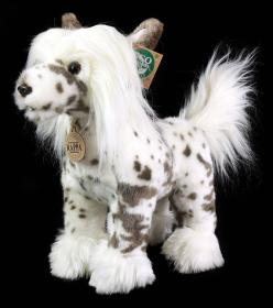 PLYŠ Pes čínský chocholatý 25cm Eco-Friendly (plyšová hračka)