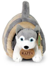 PLYŠ Pes Husky 13cm set s přepravkou Eco-Friendly (plyšová hračka)