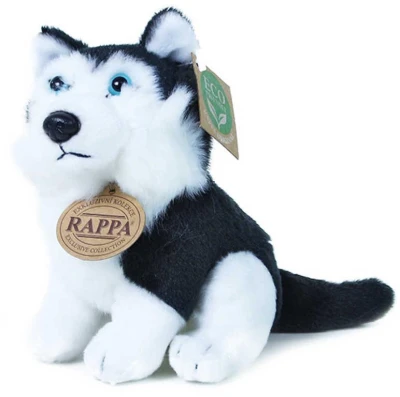 PLYŠ Pes husky 16cm Eco-Friendly 2 barvy (plyšová hračka)