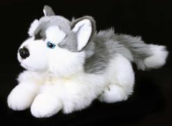 PLYŠ Pes husky 30cm ležící (plyšová hračka)