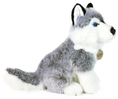 PLYŠ Pes Husky 30cm sedící Eco-Friendly (plyšová hračka)