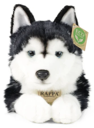 PLYŠ Pes husky 36cm ležící Eco-Friendly (plyšová hračka)