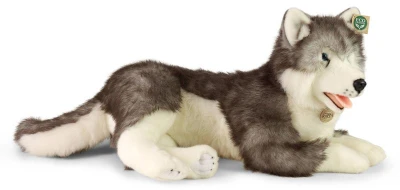 PLYŠ Pes Husky 60cm ležící Eco-Friendly (plyšová hračka)