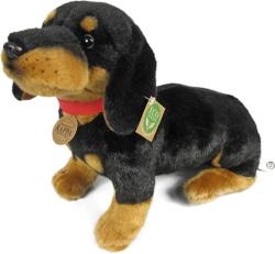PLYŠ Pes jezevčík sedící s obojkem 30cm Eco-Friendly (plyšová hračka)