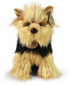 PLYŠ Pes jorkšírský teriér 25cm sedící Eco-Friendly (plyšová hračka)