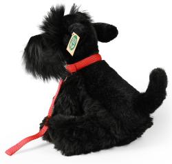 PLYŠ Pes Knírač 30cm set s vodítkem sedící Eco-Friendly (plyšová hračka)