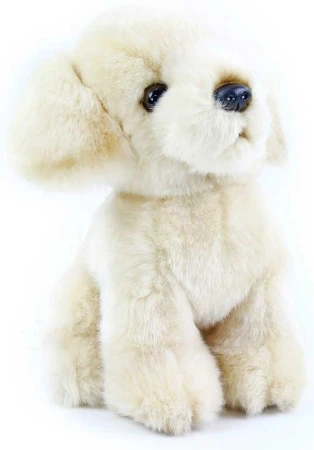 PLYŠ Pes Labrador 18cm biely (plyšová hračka)