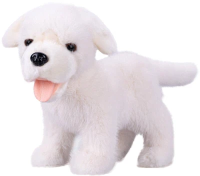 PLYŠ Pes labrador 23cm bílý stojící (plyšová hračka) PLYŠ Pes labrador 23cm bílý stojící (plyšová hračka)