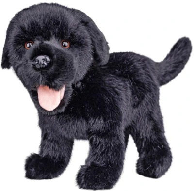 PLYŠ Pes labrador 23cm černý stojící (plyšová hračka) PLYŠ Pes labrador 23cm černý stojící (plyšová hračka)