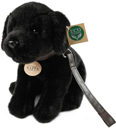 PLYŠ Pes labrador černý 25cm s vodítkem Eco-Friendly (plyšová hračka) PLYŠ Pes labrador černý 25cm s vodítkem Eco-Friendly (plyšová hračka)