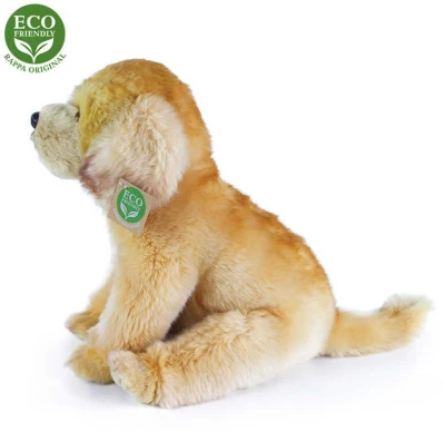 PLYŠ Pes labrador sedící 27cm labradorský retrívr Eco-Friendly (plyšová hračka)