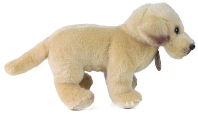 PLYŠ Pes labrador světlý 20cm stojící Eco-Friendly (plyšová hračka)