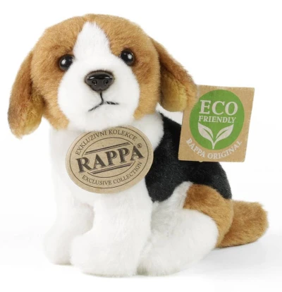 PLYŠ Pes sedící 13cm 3 druhy Eco-Friendly (plyšová hračka)