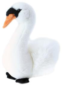 PLYŠ Pták labuť sedící 23cm Eco-Friendly (plyšová hračka)