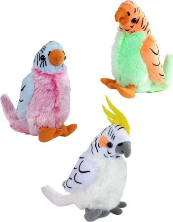 PLYŠ Pták papoušek 20cm 3 druhy (plyšová hračka) PLYŠ Pták papoušek 20cm 3 druhy (plyšová hračka)