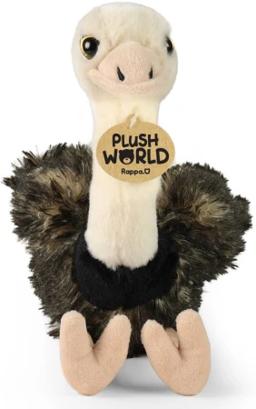 PLYŠ Pták pštros 33cm Eco-Friendly Plush World (plyšová hračka)