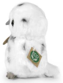 PLYŠ Pták sova 18cm bílá Eco-Friendly (plyšová hračka)