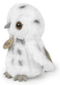 PLYŠ Pták sova 18cm bílá Eco-Friendly (plyšová hračka)