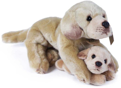 PLYŠ Set pes světlý labrador + mládě 25cm Eco-Friendly (plyšová hračka) PLYŠ Set pes světlý labrador + mládě 25cm Eco-Friendly (plyšová hračka)