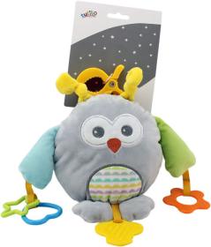 PLYŠ Sova baby 18cm s klipem a kousátky (plyšová hračka) PLYŠ Sova baby 18cm s klipem a kousátky (plyšová hračka)