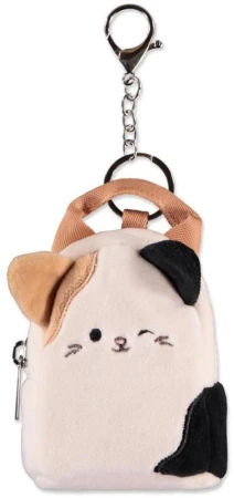 PLYŠ Squishmallows mikrobatůžek Kocour Cam přívěsek na klíče PLYŠ Squishmallows mikrobatůžek Kocour Cam přívěsek na klíče