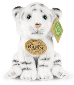 PLYŠ Tygr 15cm bílý sedící Eco-Friendly (plyšová hračka)