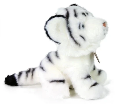 PLYŠ Tygr bílý sedící 18cm Eco-Friendly (plyšová hračka)