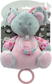PLYŠ Usínaček koala růžová 18cm na natažení s melodií (plyšová hračka)