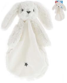 PLYŠ Usínáček zajíček bílý 27cm muchláček pro miminko (plyšová hračka)