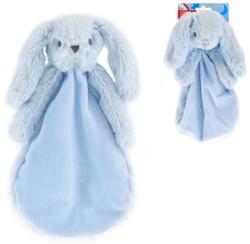 PLYŠ Usínáček zajíček modrý 27cm muchláček pro miminko (plyšová hračka)