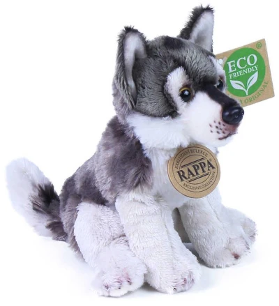 PLYŠ Vlk sedící 15cm Eco-Friendly (plyšová hračka)
