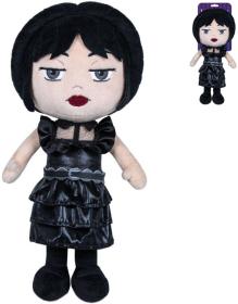 PLYŠ Wednesday Addams postavička plesové šaty (plyšová hračka) PLYŠ Wednesday Addams postavička plesové šaty (plyšová hračka)