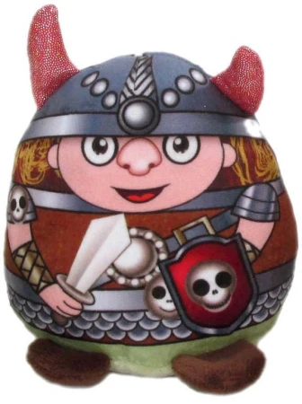 PLYŠ Wiking postavička 13cm třpytivé rohy 4 druhy (plyšová hračka)
