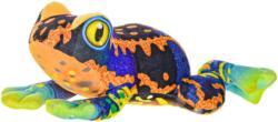 PLYŠ Žába 20cm sedící na baterie 4 barvy Zvuk (plyšová hračka)