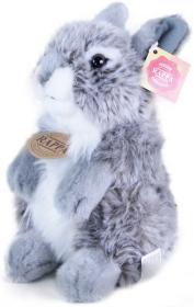 PLYŠ Zajíc šedý 20cm sedící (plyšová hračka)